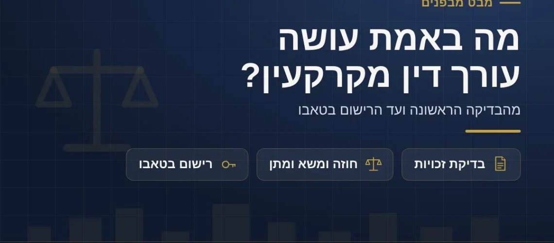 מה באמת עושה עורך דין מקרקעין?